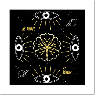 as above so below Posters and Art